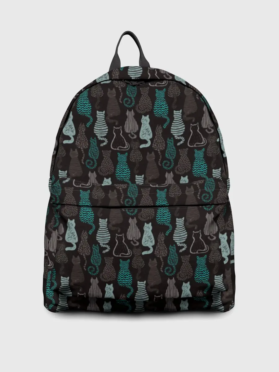 Рюкзак джинсовый / Котики