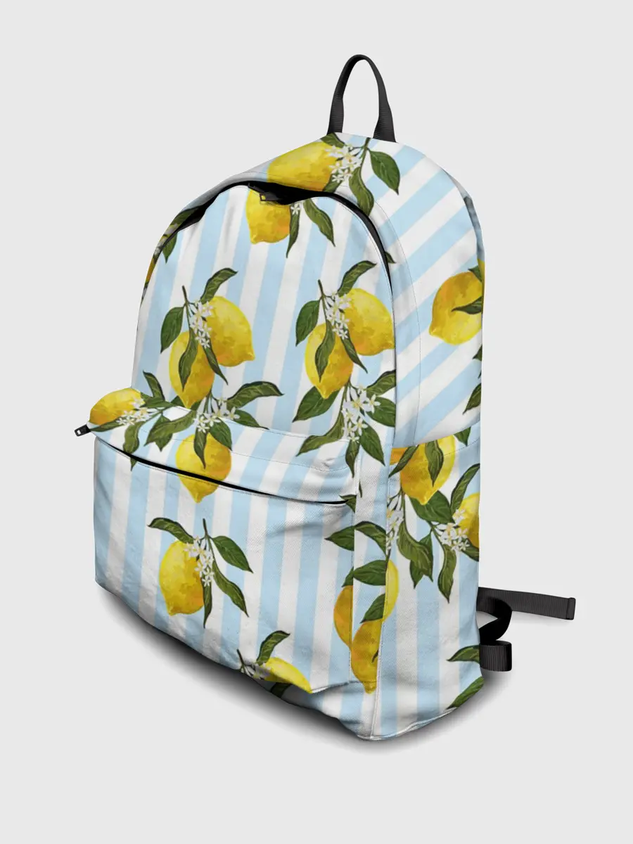 Рюкзак джинсовый / Лимоны