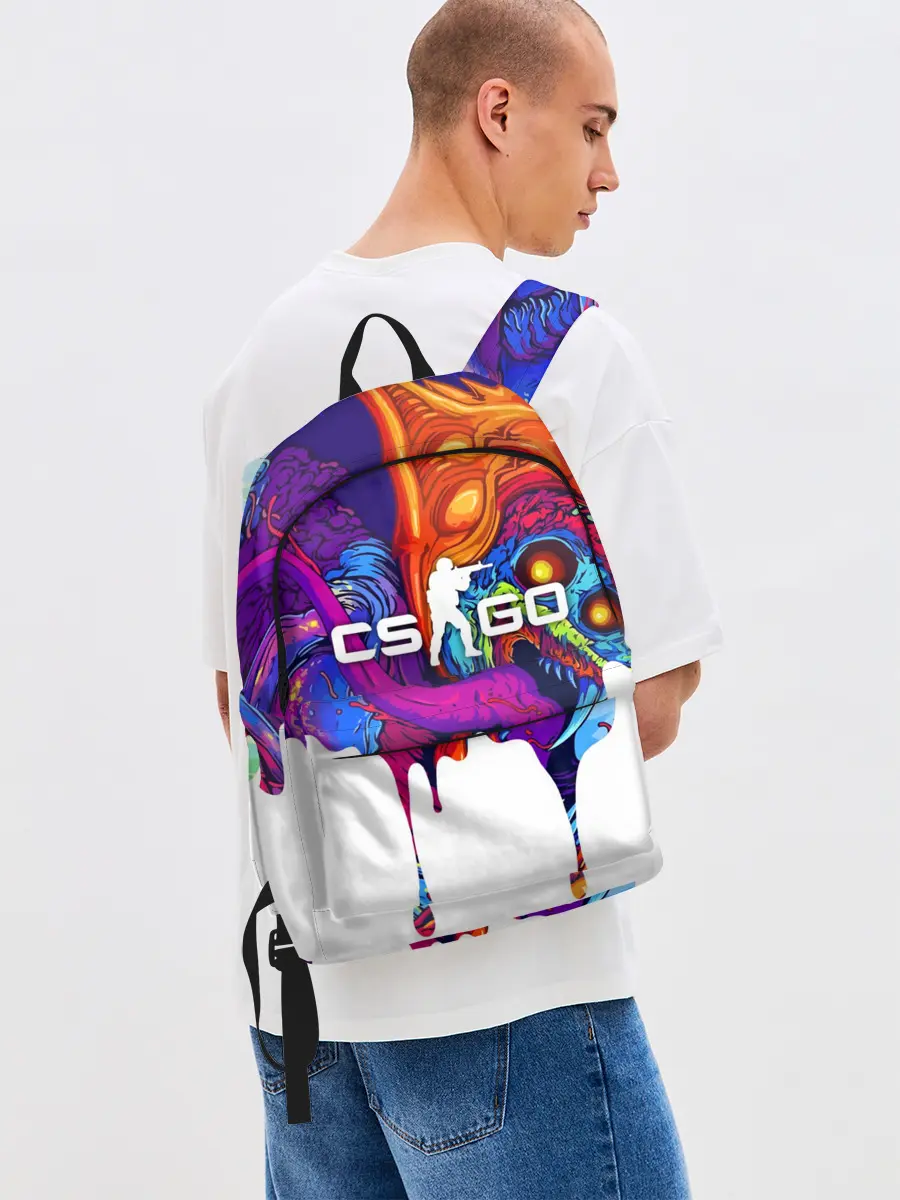 Рюкзак джинсовый / CS GO HYPER BEAST