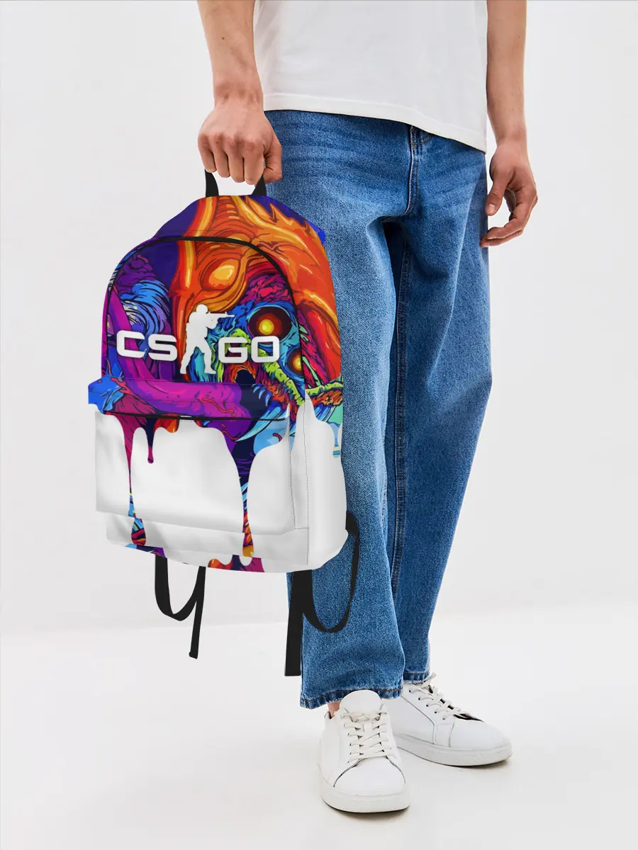 Рюкзак джинсовый / CS GO HYPER BEAST