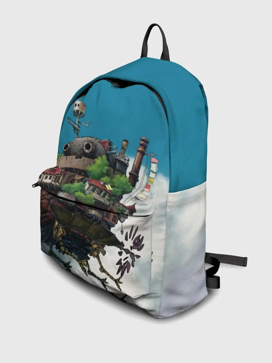 Рюкзак джинсовый / Ходячий замок в облаках