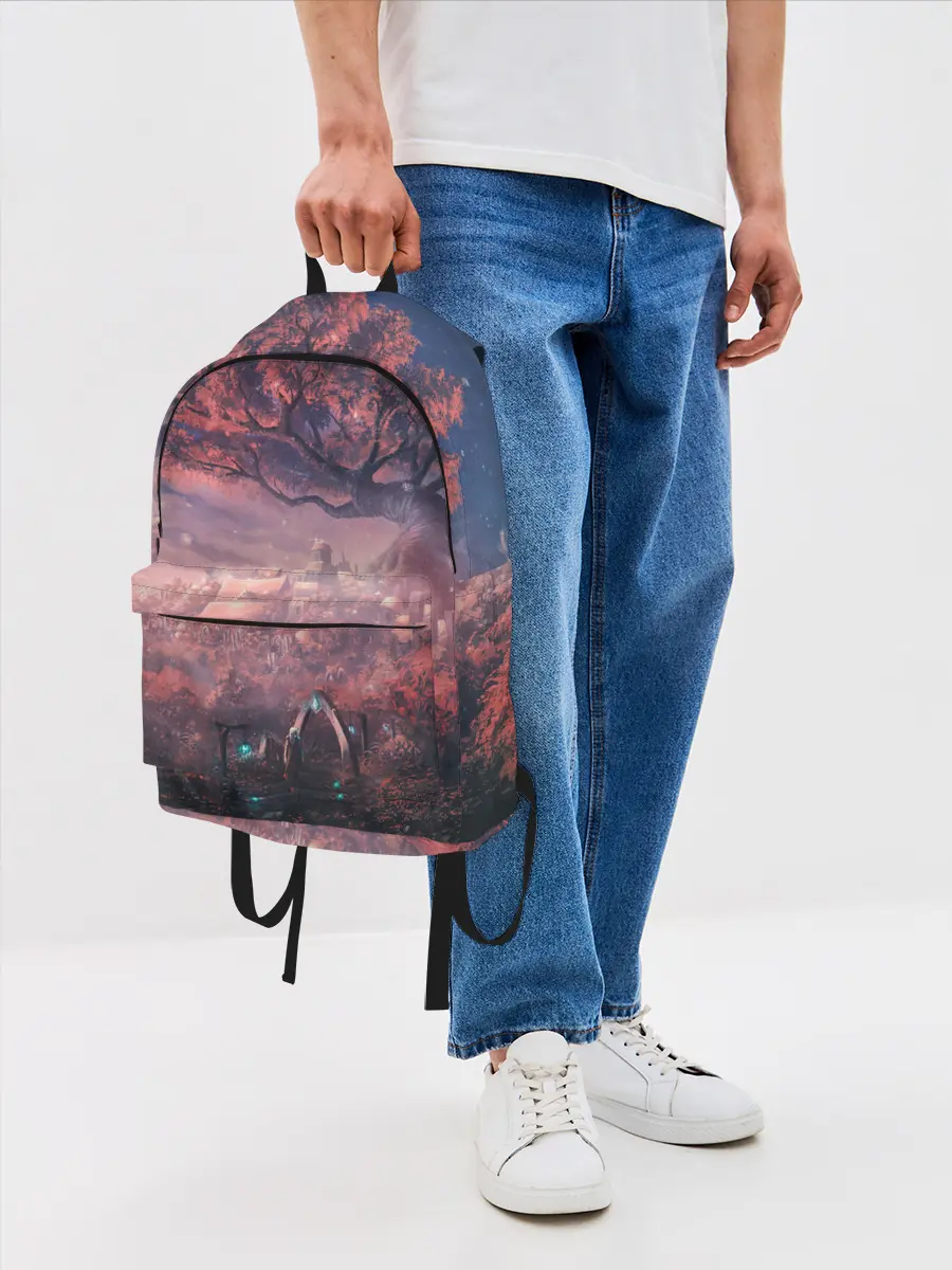 Рюкзак джинсовый / Anime art tree