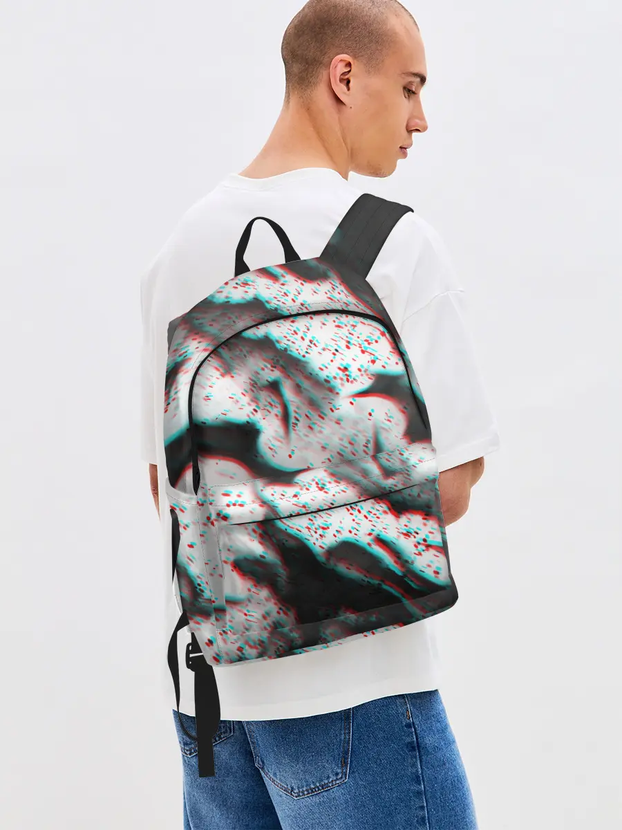 Рюкзак джинсовый / ОГОНЬ ГЛИТЧ