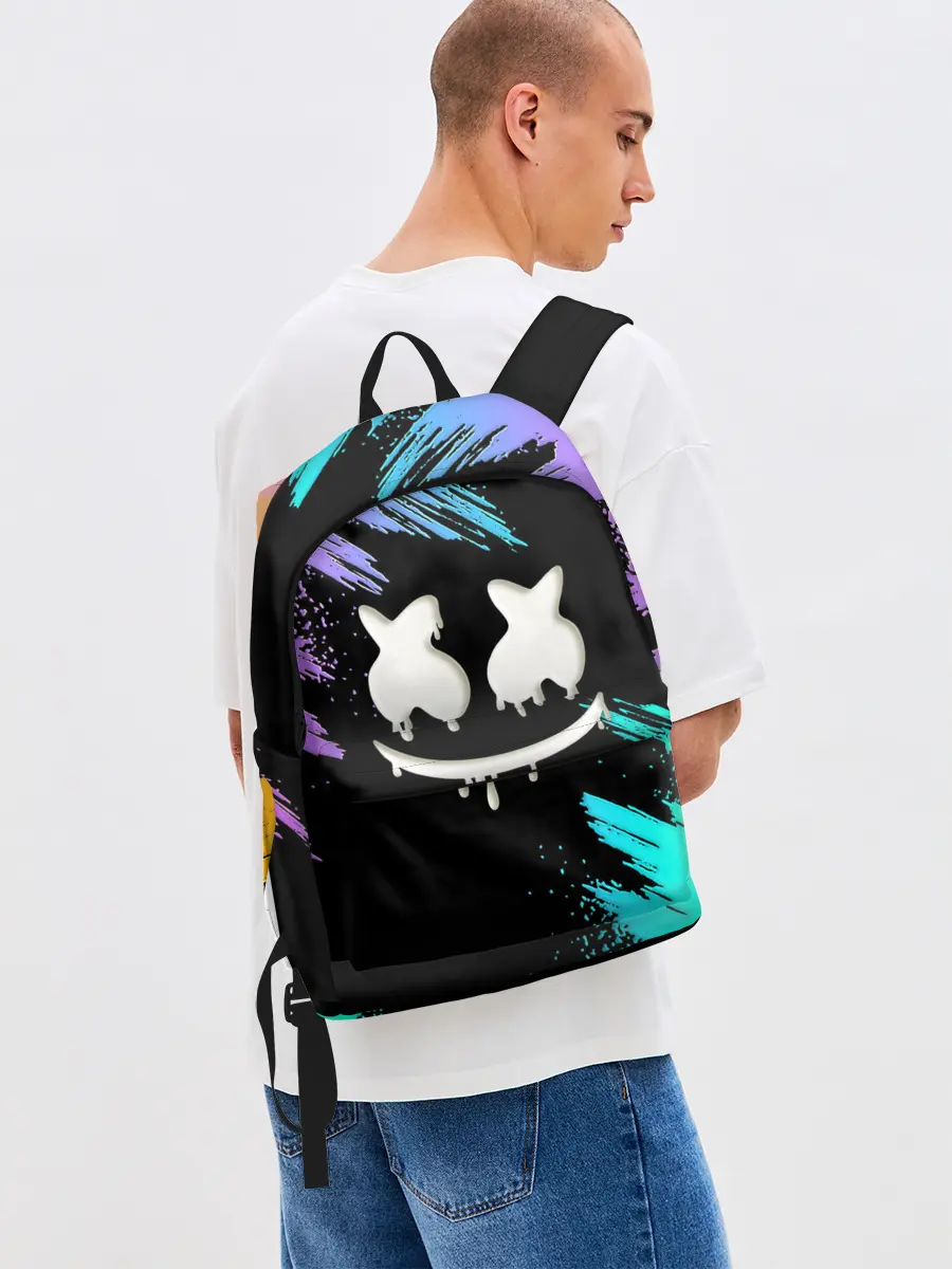 Рюкзак джинсовый / Marshmello