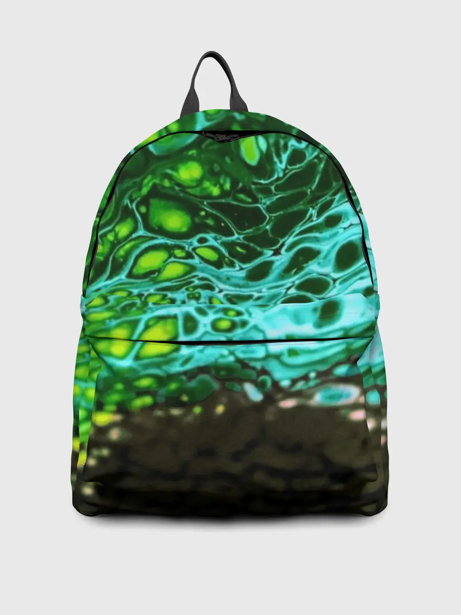 Рюкзак джинсовый / Кислотные разводы краски