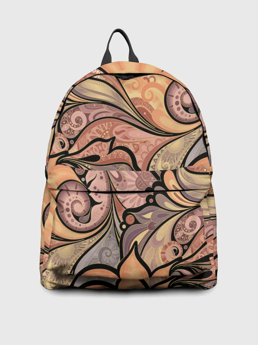 Рюкзак джинсовый / дудл узоры