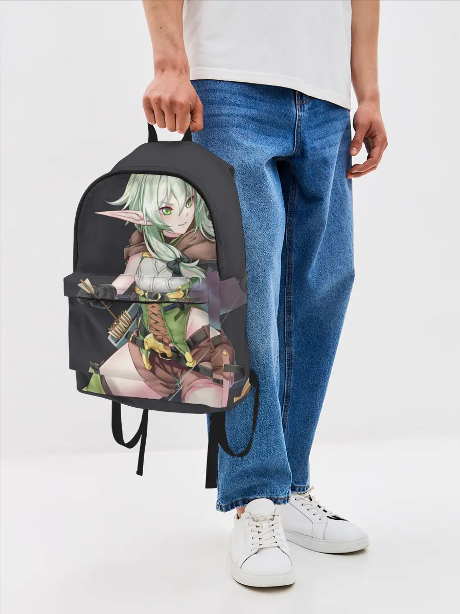 Рюкзак джинсовый / Высшая эльфийка-лучница