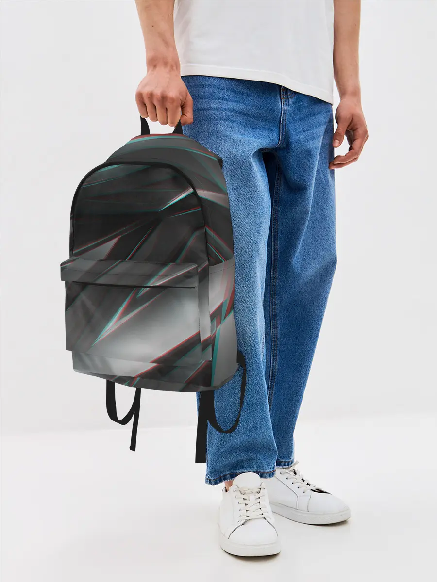 Рюкзак джинсовый / GEOMETRY STRIPES GLITCH