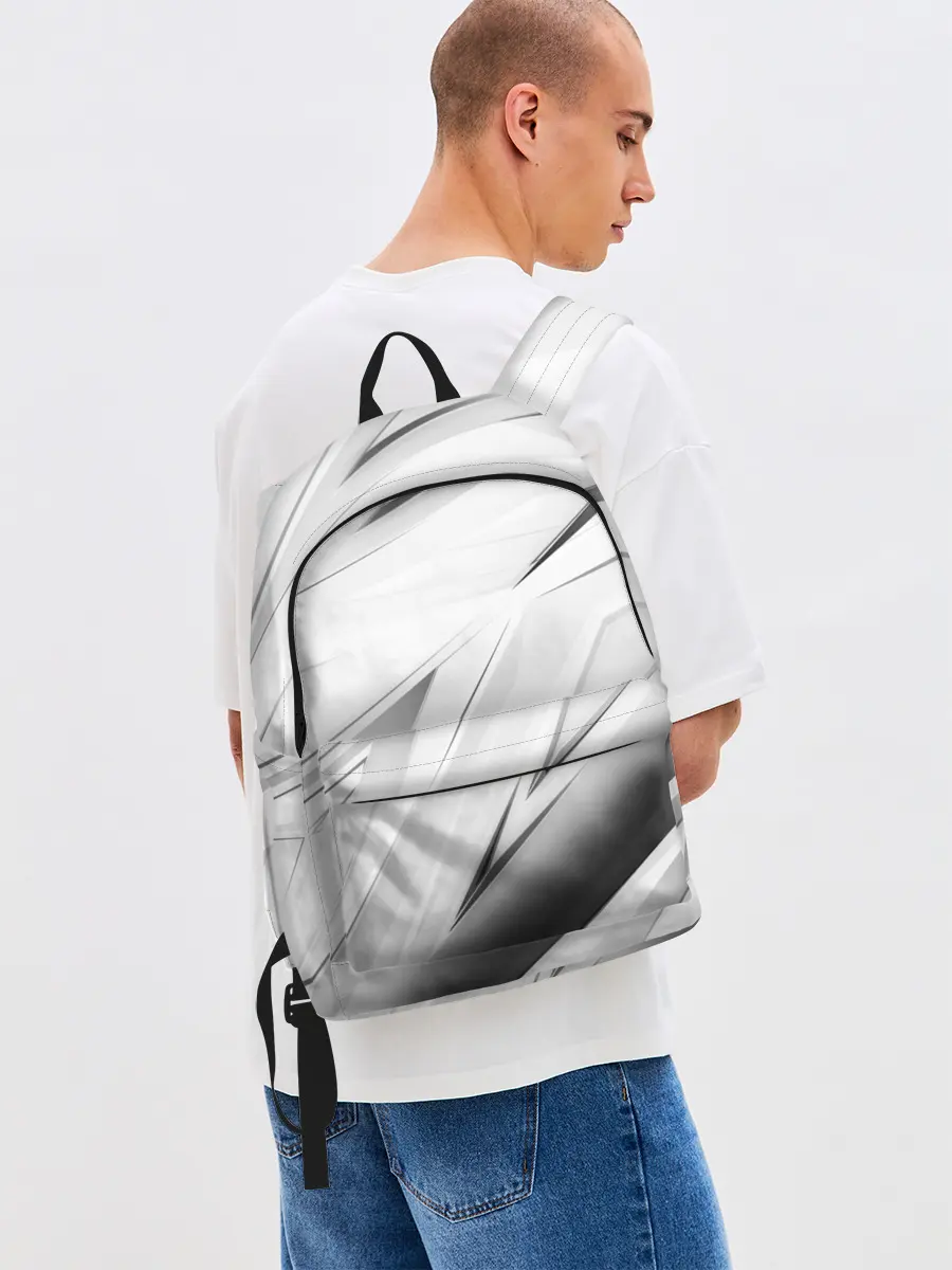 Рюкзак джинсовый / GEOMETRY STRIPES WHITE