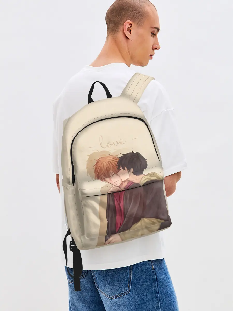 Рюкзак джинсовый / Парни целуются