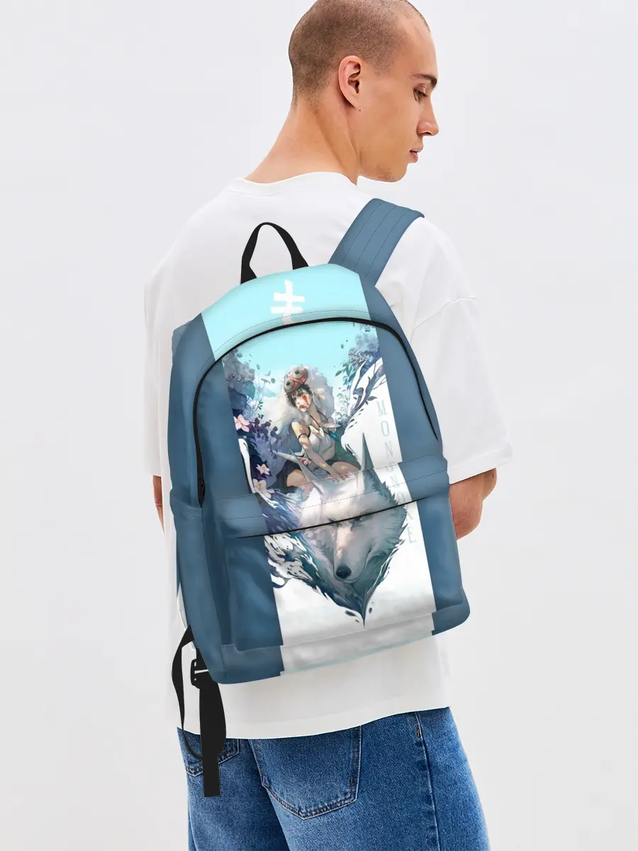 Рюкзак джинсовый / Mononoke голубое небо