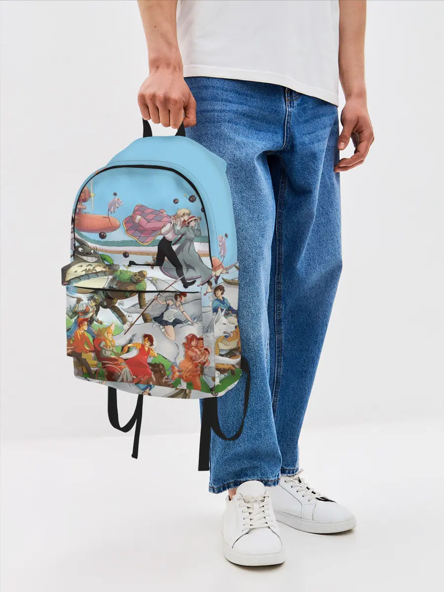 Рюкзак джинсовый / Studio Ghibli