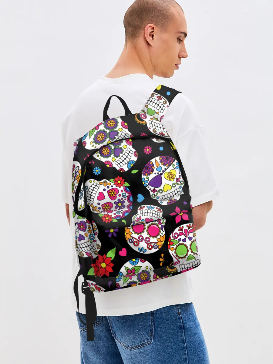 Рюкзак джинсовый / Шальные черепа