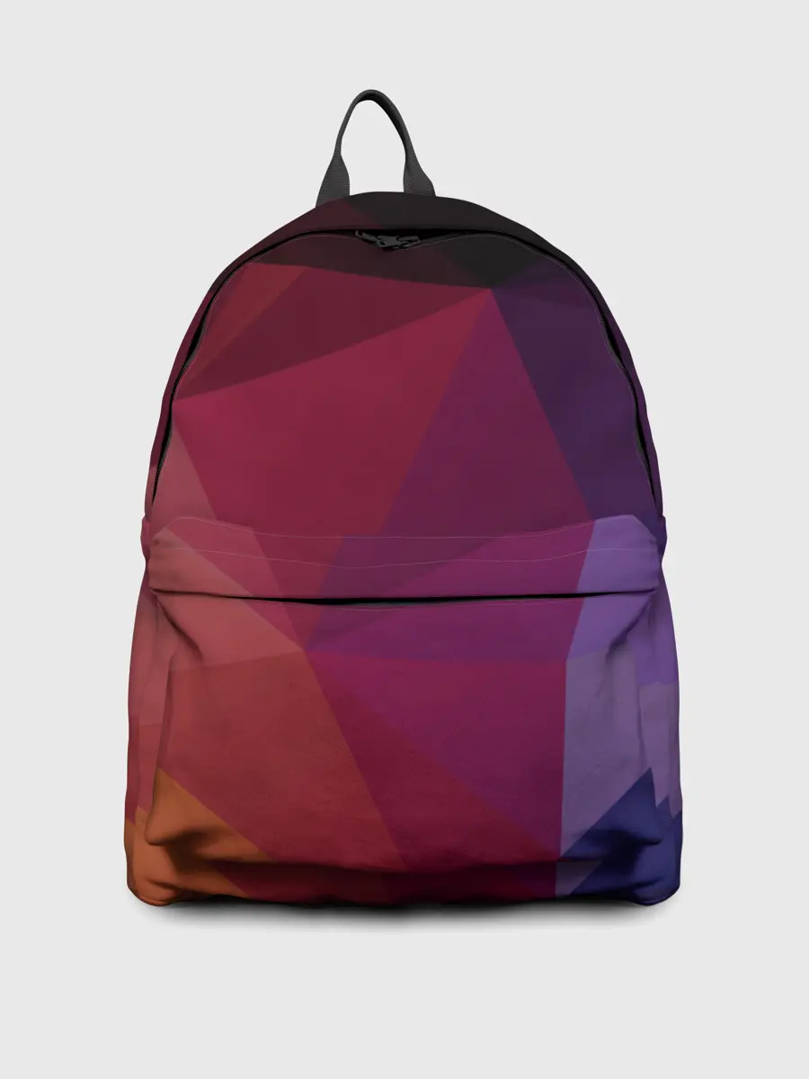 Рюкзак джинсовый / Полигональный фон