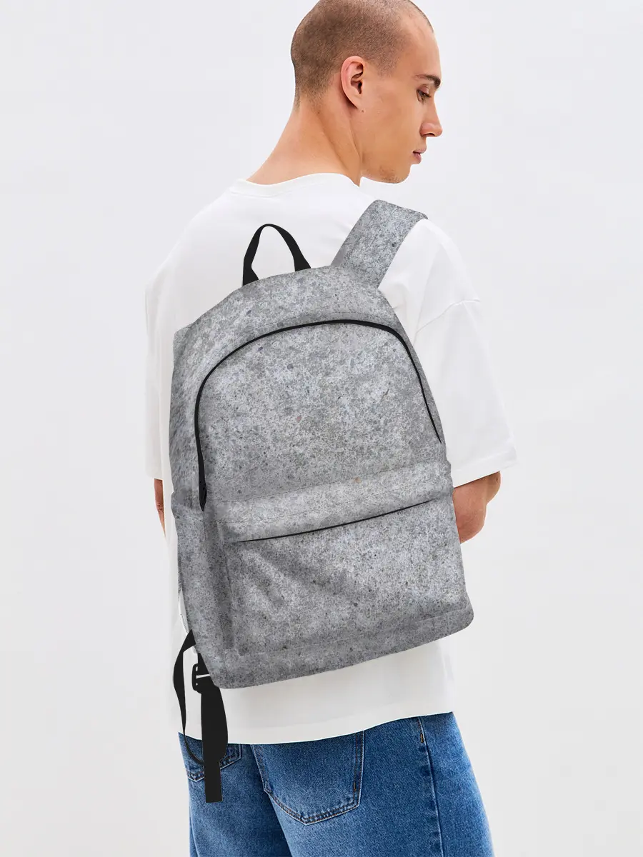 Рюкзак джинсовый / Серый бетон