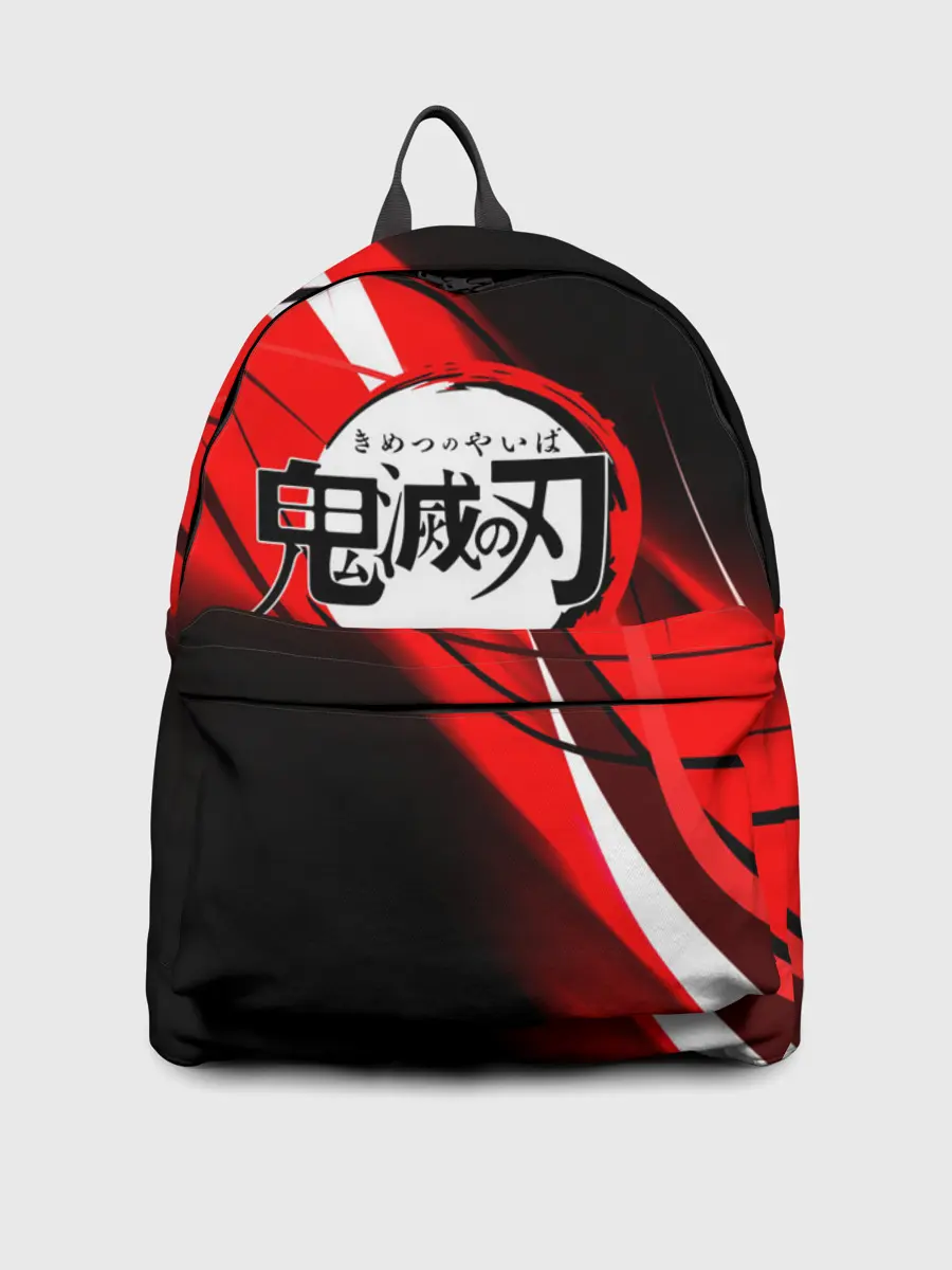 Рюкзак джинсовый / KIMETSU NO YAIBA абстракция