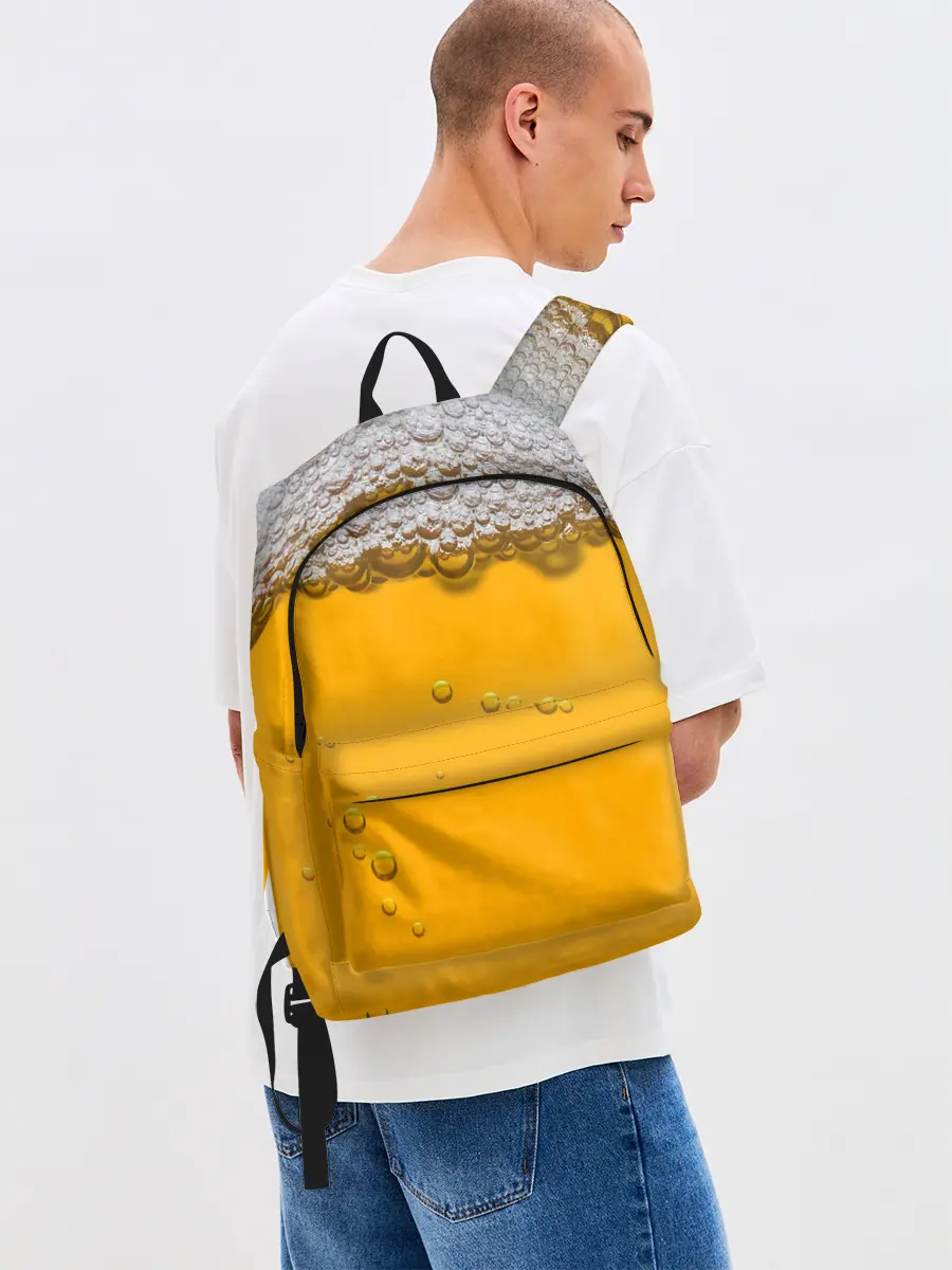 Рюкзак джинсовый / ПИВНОЕ СЧАСТЬЕ