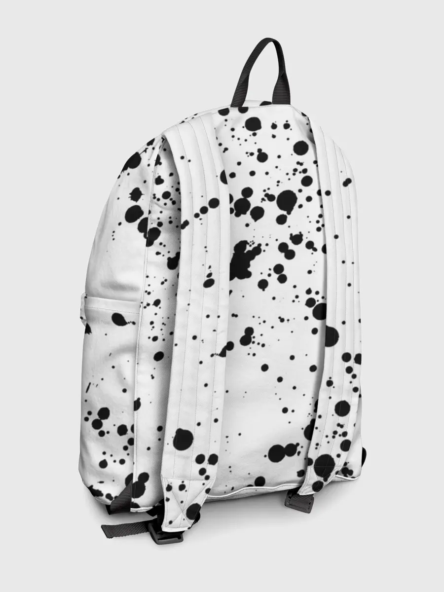 Рюкзак джинсовый / Далматинец - брызги чёрными пятнами