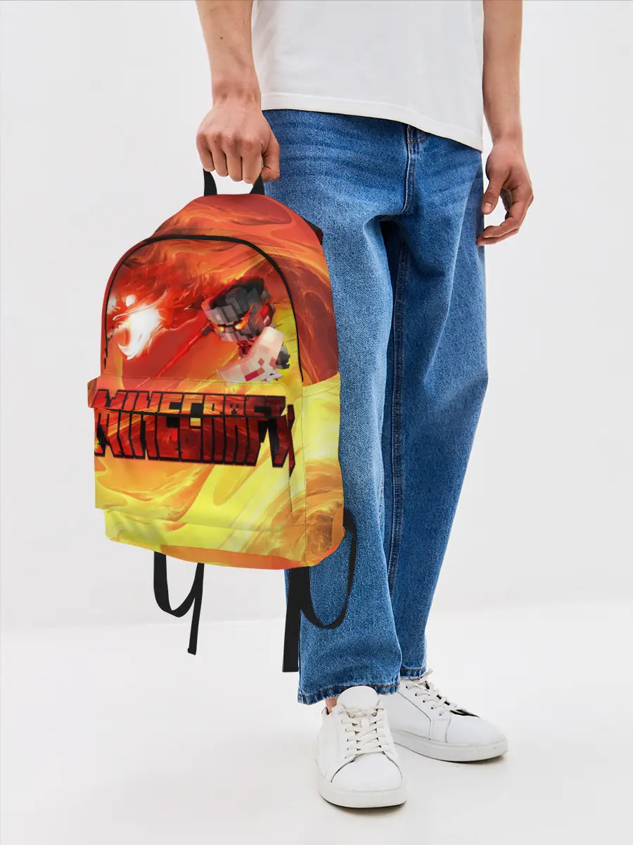Рюкзак джинсовый / MINECRAFT | ЛАВА