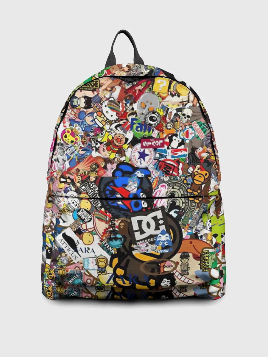 Рюкзак джинсовый / Стикеры