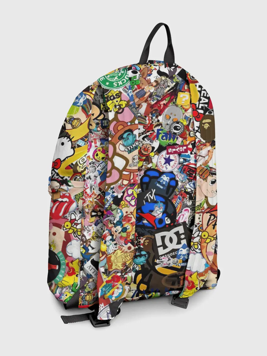 Рюкзак джинсовый / Стикеры