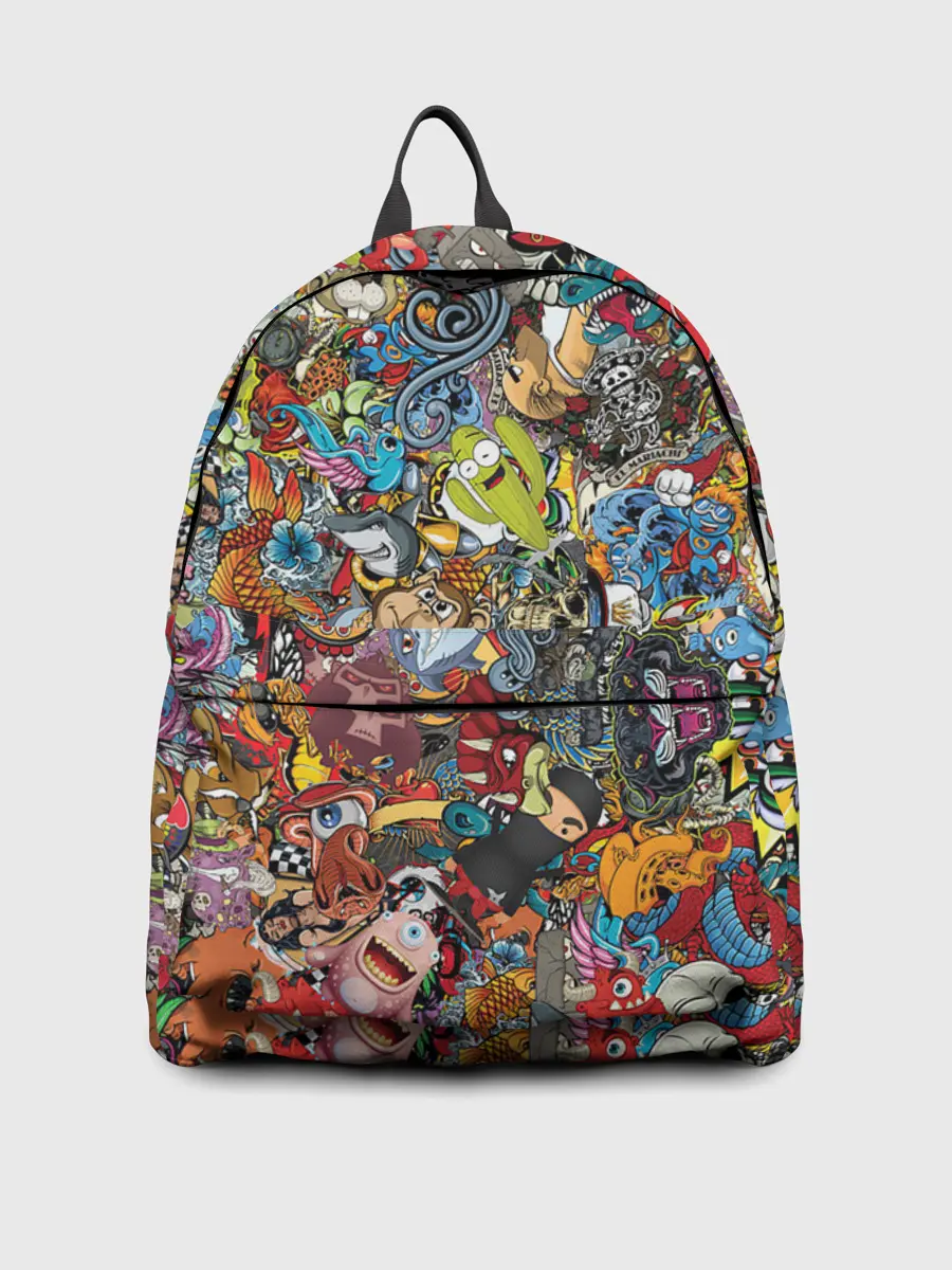 Рюкзак джинсовый / Стикеры