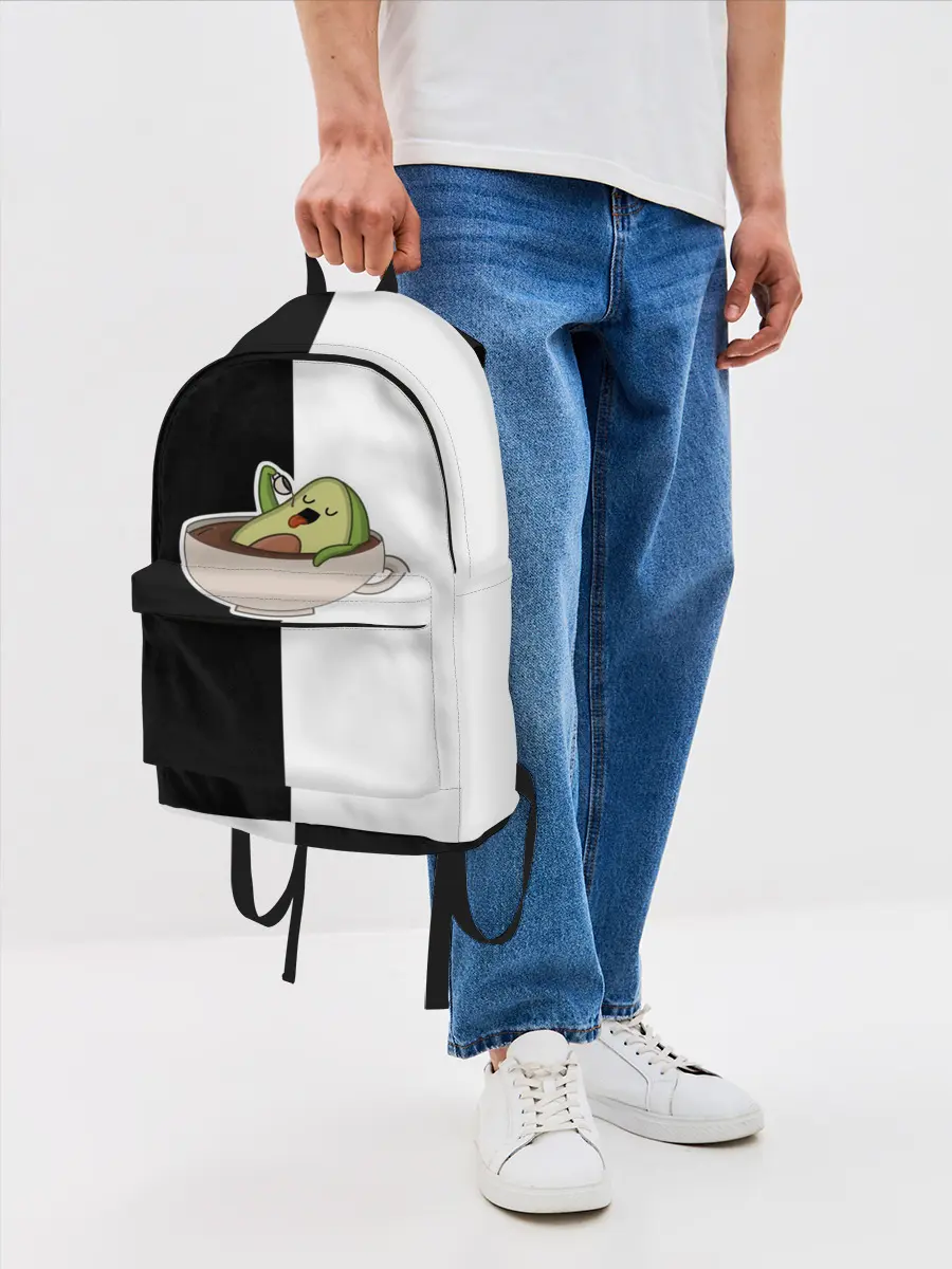 Рюкзак джинсовый / авокадо