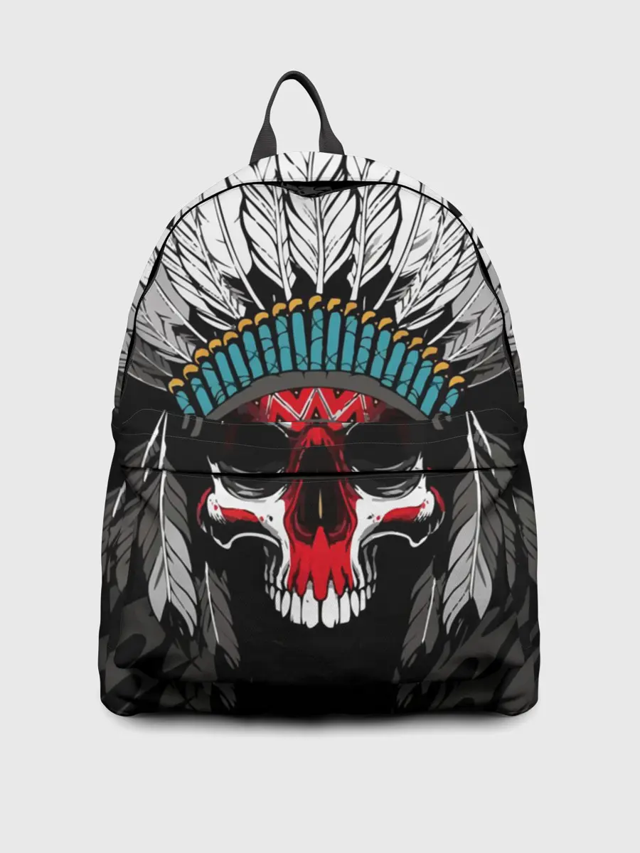 Рюкзак джинсовый / Череп