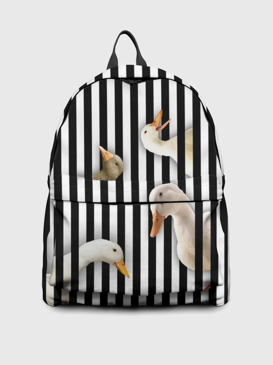 Рюкзак джинсовый / Гуси