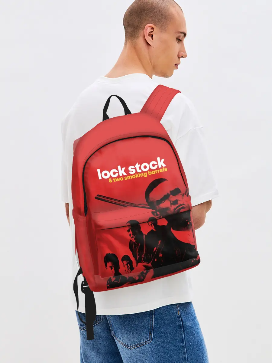 Рюкзак джинсовый / Карты деньги два ствола