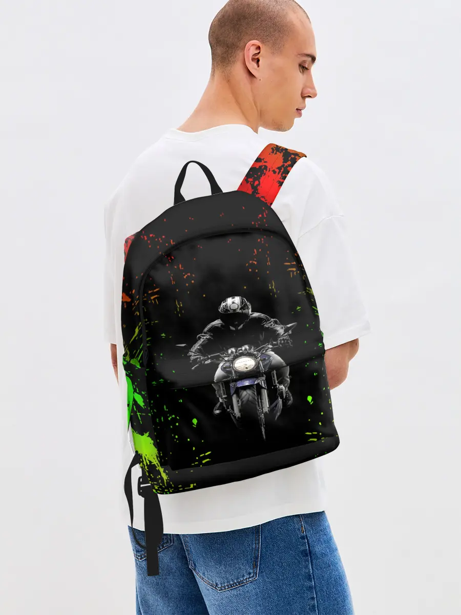 Рюкзак джинсовый / МОТОЦИКЛЫ