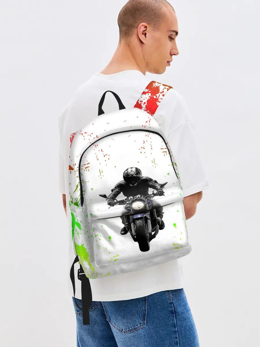 Рюкзак джинсовый / МОТОЦИКЛЫ