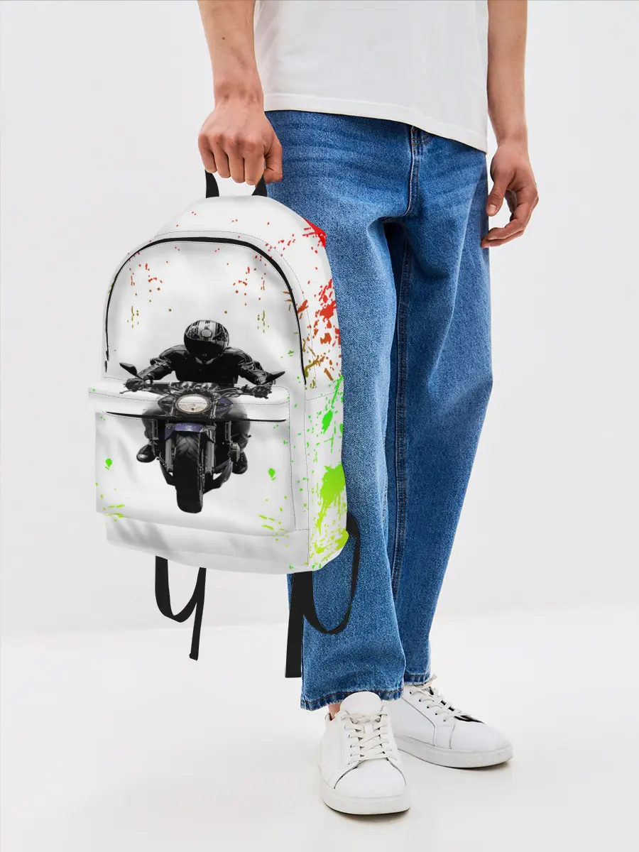 Рюкзак джинсовый / МОТОЦИКЛЫ