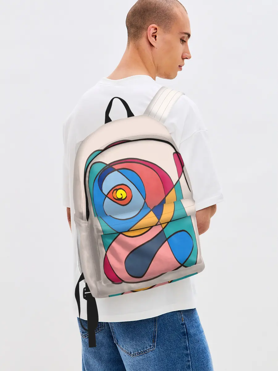 Рюкзак джинсовый / Абстракция полет фантазии