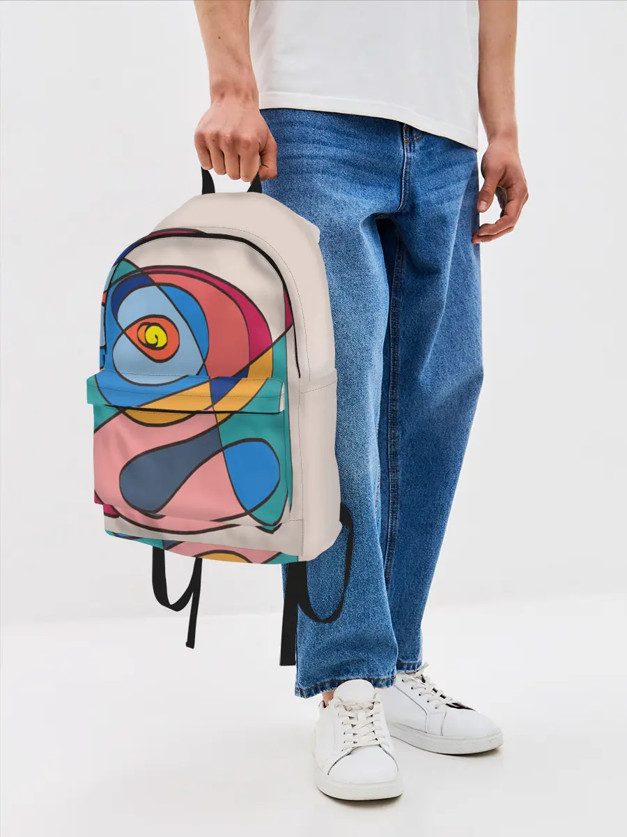 Рюкзак джинсовый / Абстракция полет фантазии