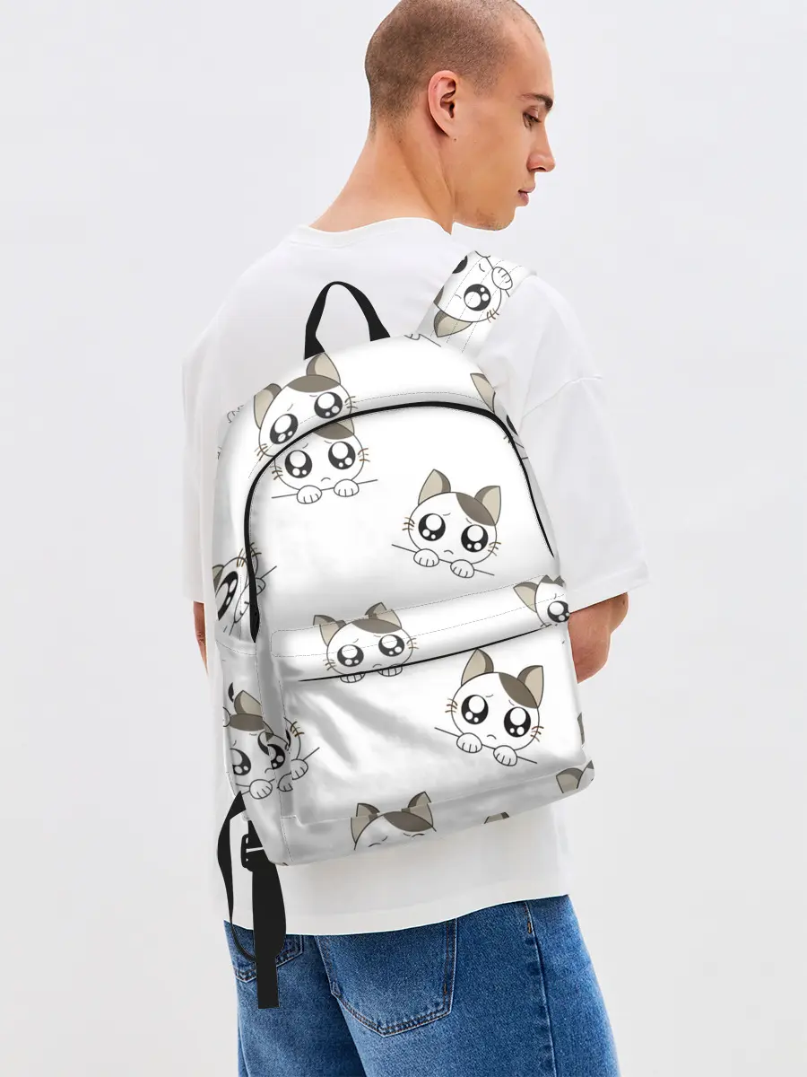 Рюкзак джинсовый / Котята