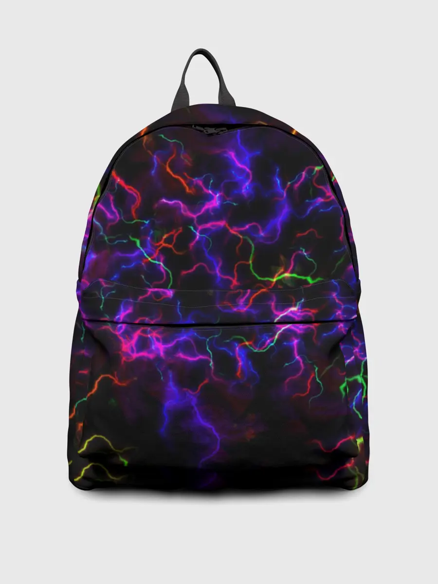 Рюкзак джинсовый / Ночное Грозовое Небо