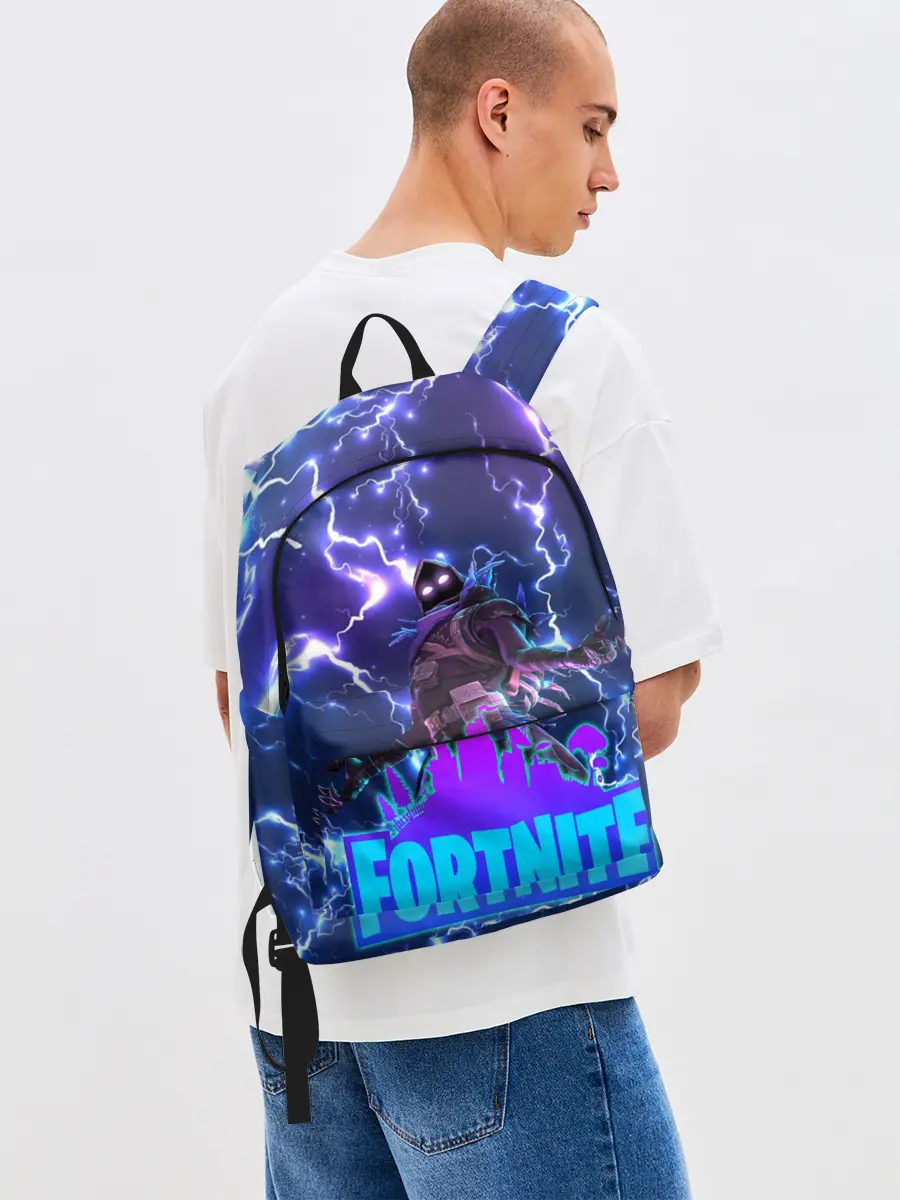 Рюкзак джинсовый / Фортнайт | Молнии