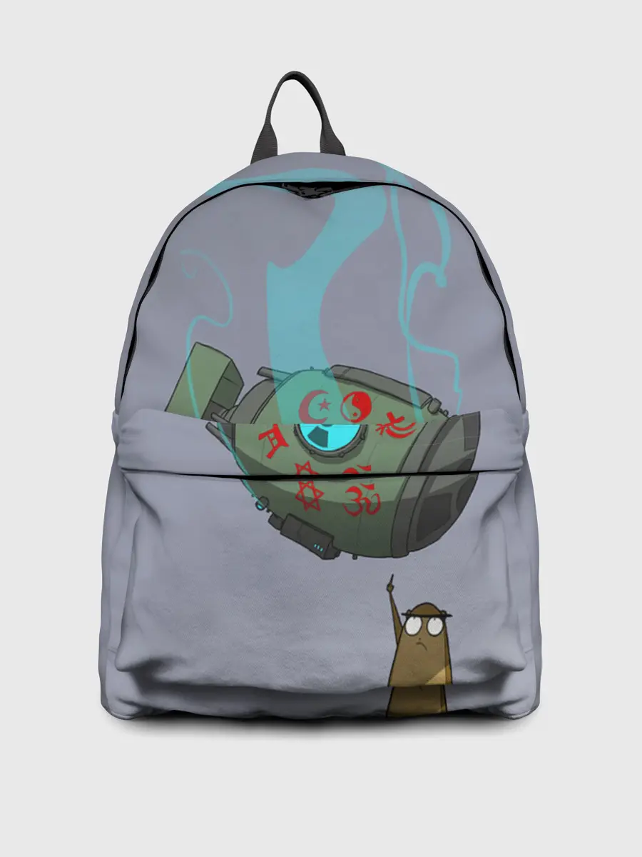 Рюкзак джинсовый / иди от сюда ракета