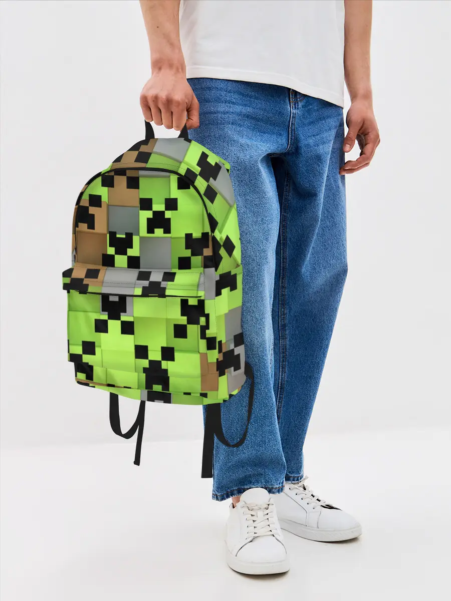 Рюкзак джинсовый / Minecraft.