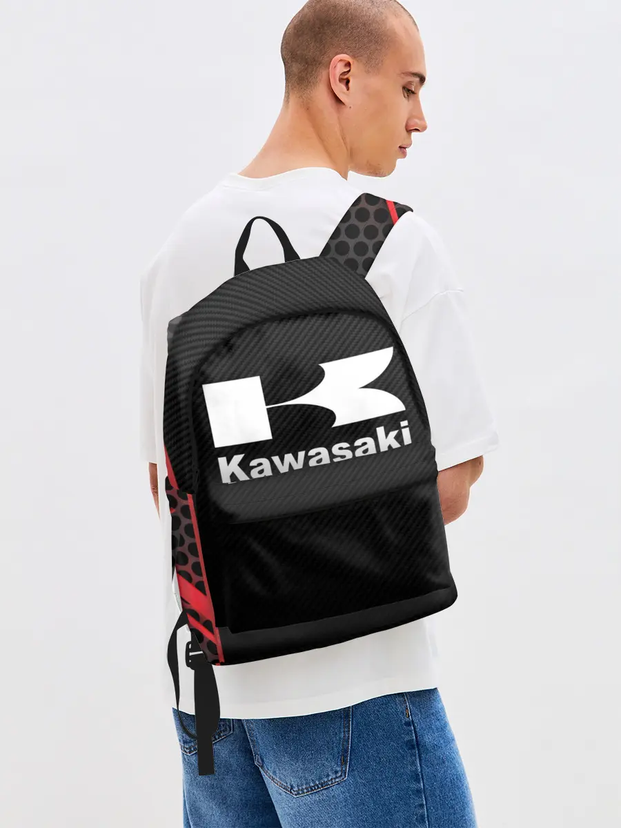 Рюкзак джинсовый / KAWASAKI | КАВАСАКИ