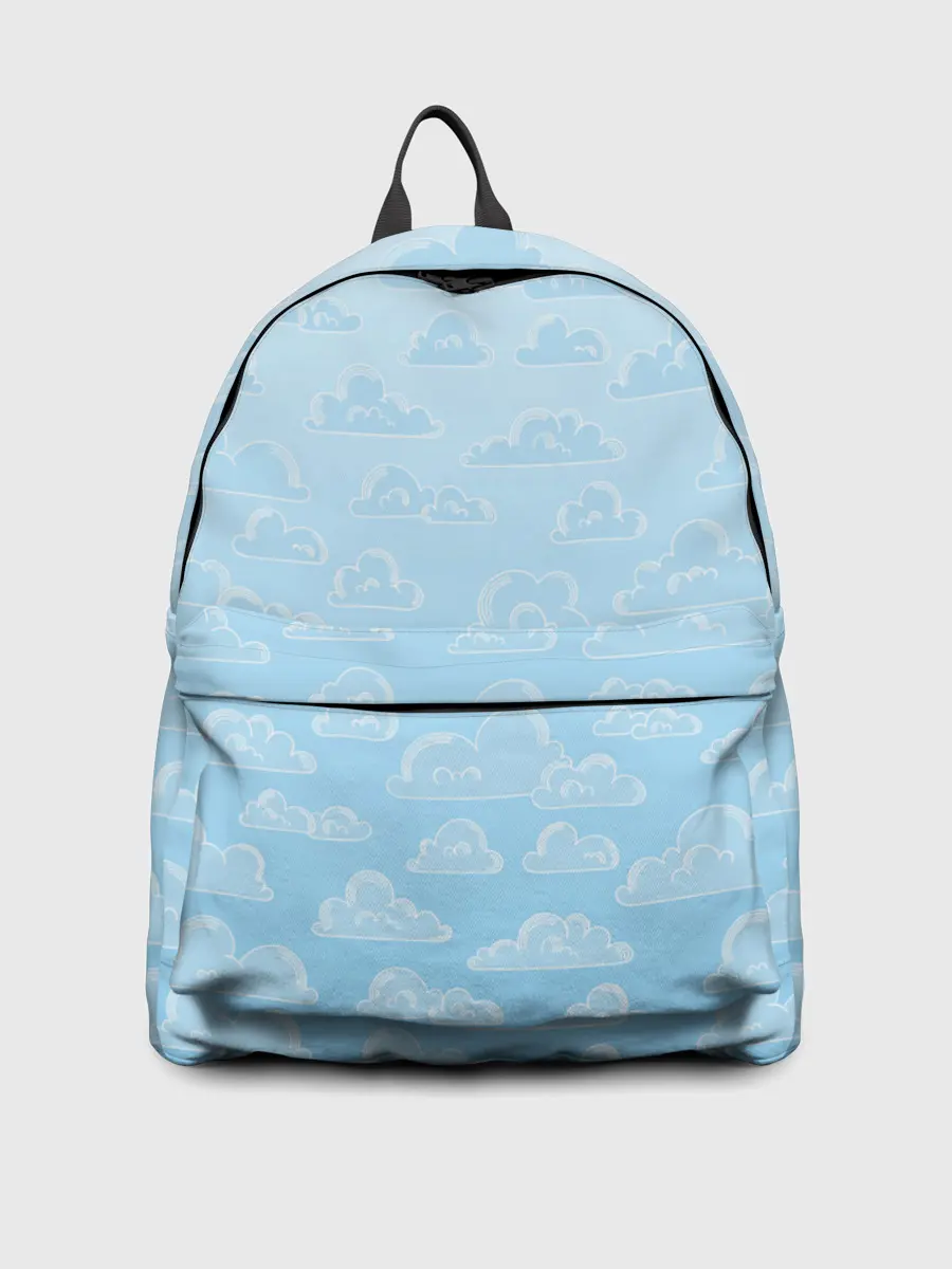 Рюкзак джинсовый / Очень светлые голубые облака