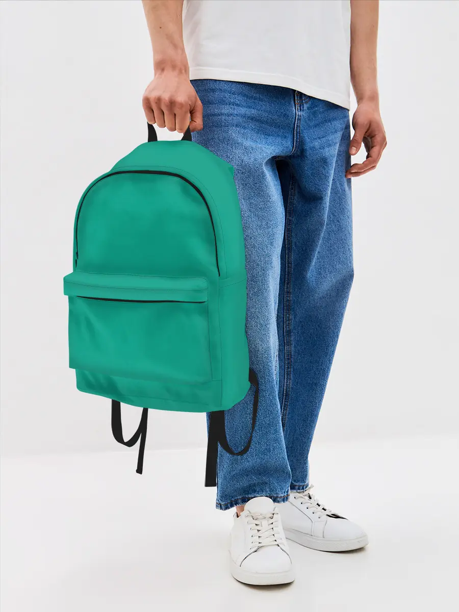 Рюкзак джинсовый / Зеленый