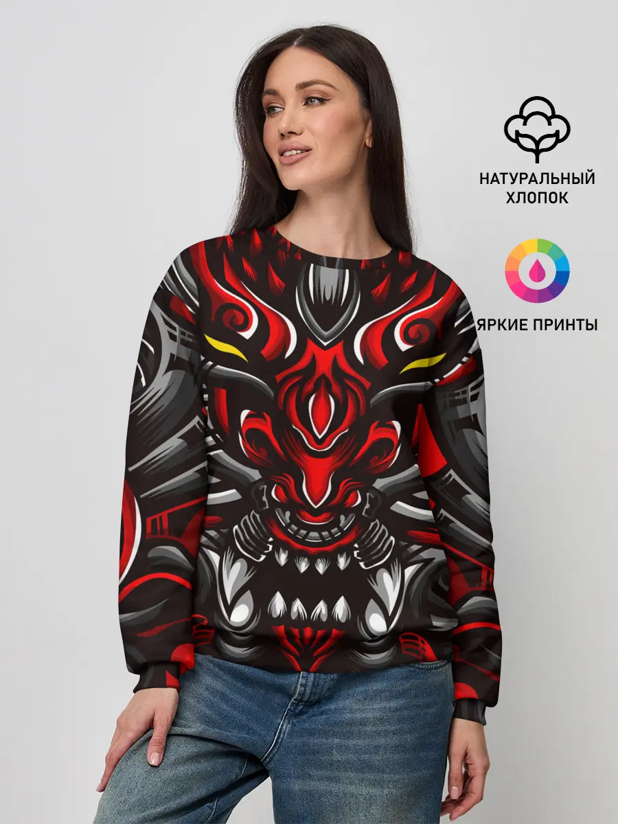 Женский свитшот / Абстракция демон