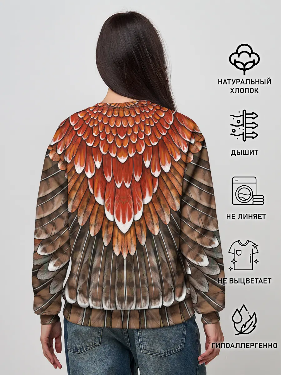 Женский свитшот / оперение: орел