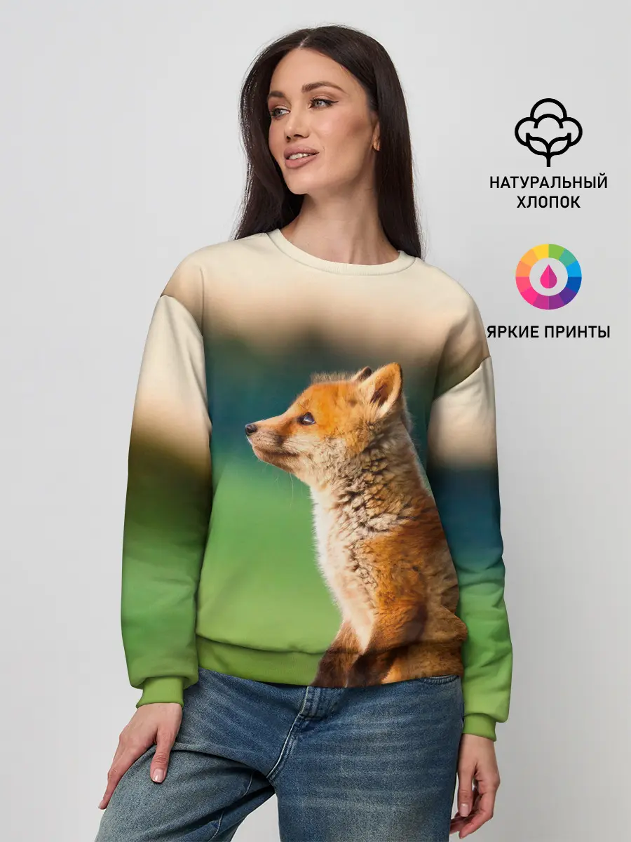 Женский свитшот / Лиса