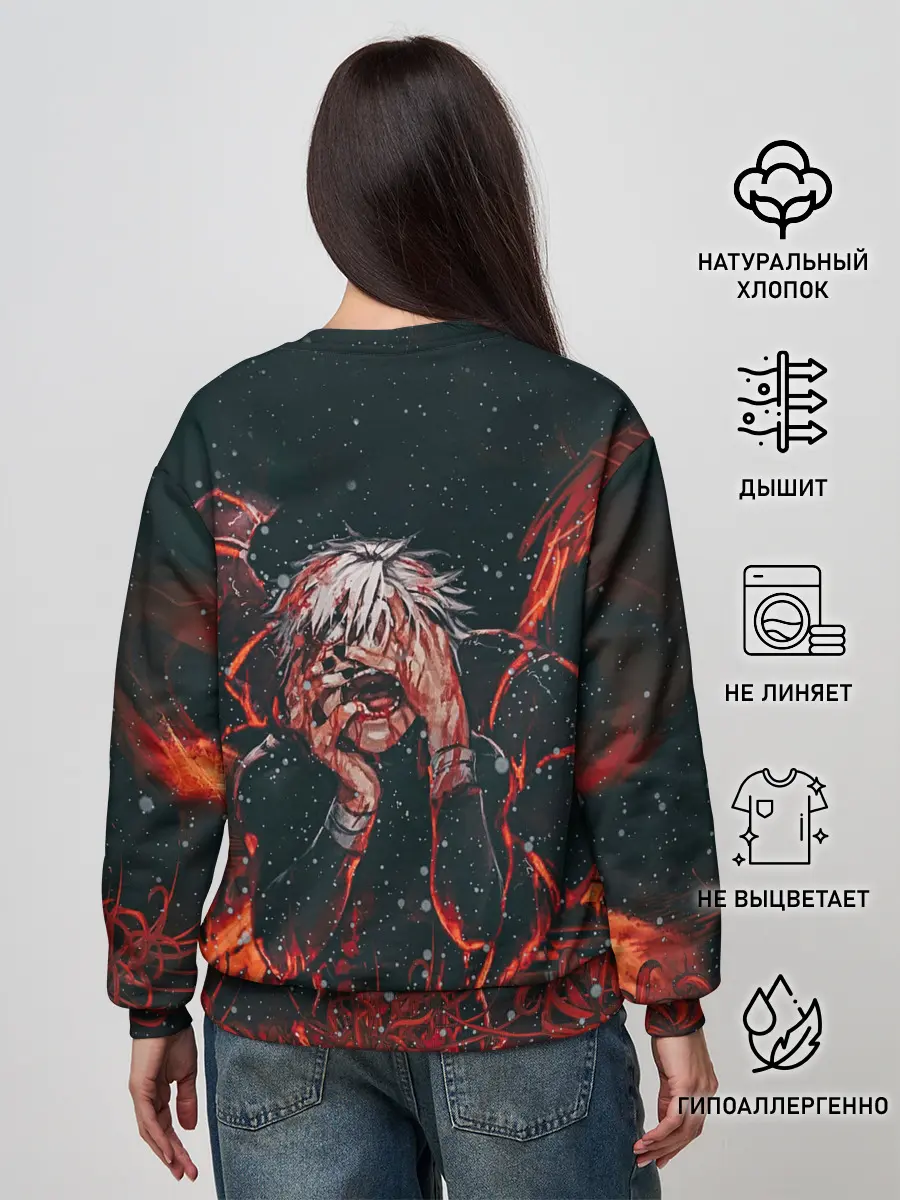 Женский свитшот / Канеки Кен Токийский Гуль