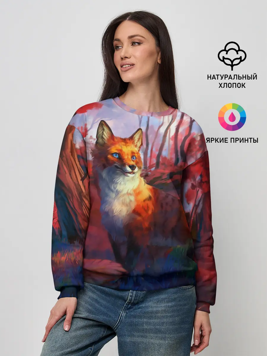 Женский свитшот / Рыжая лиса