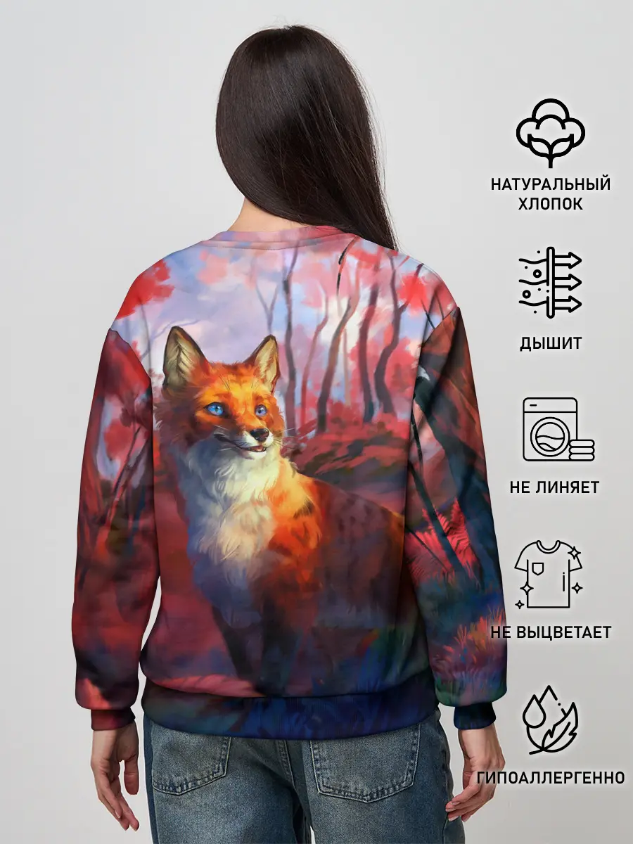 Женский свитшот / Рыжая лиса