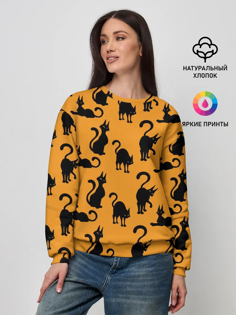 Женский свитшот / Кошки